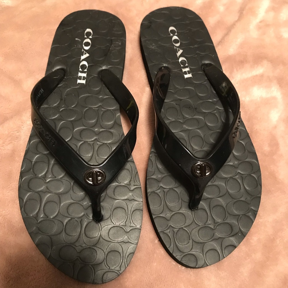 Coach flip flops